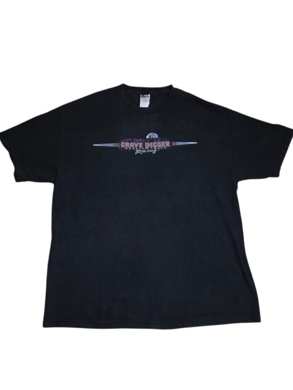 Vtg Grave Digger T-Shirt Mens XL Alstyle AAA Team Y2K 00s Monster Jam Truck